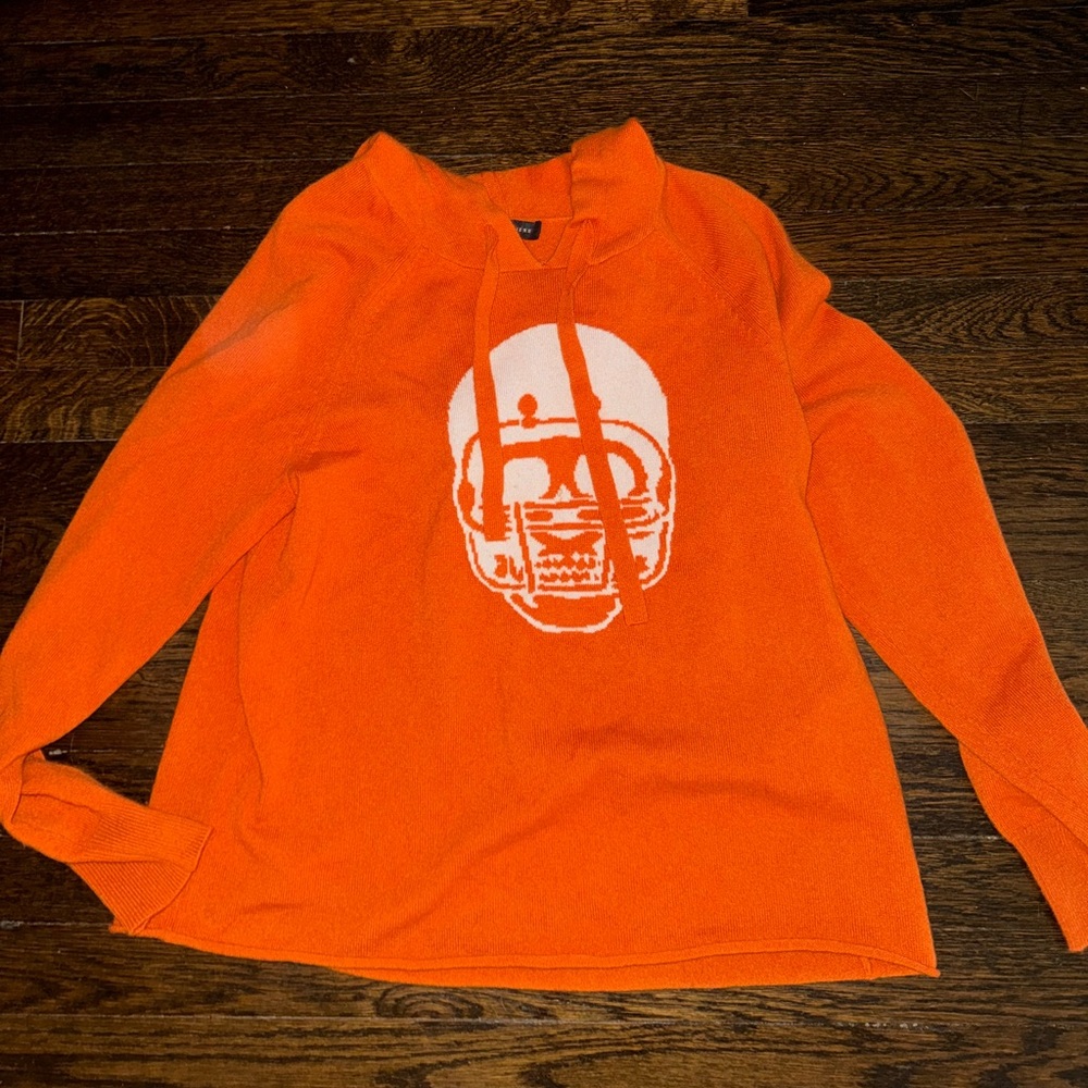 Skull Cashmere Football Hoodie